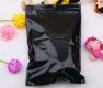100Pcs Black Resealable Zip Lock Plastic Bag Pouch 25x17cm