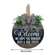 (image for) 1Pc Handicrafts WELCOME Door Hanging 30cm Decorative Entrance Sign