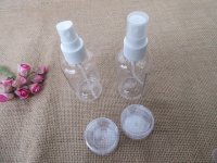 6Packs x 4Pcs Transparent Barber Cosmetic 75ml Spray Bottle