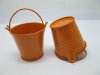 12 Orange Mini Tin Pail Bucket 6x5x4cm for Wedding Favor 12 Orange Mini Tin Pail Bucket 6x5x4cm for Wedding Favor