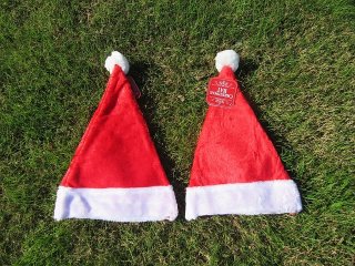 6Pair x 2Pcs Merry Christmas Xmas Red Santa Claus Hat (image for) 6Pair x 2Pcs Merry Christmas Xmas Red Santa Claus Hat