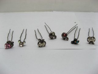 1Pc Assorted Hairpin with Rhinestones for girls ch-o289