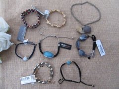 (image for) 12Pcs Various Trendy Elastic Bracelet Drawstring Bracelet