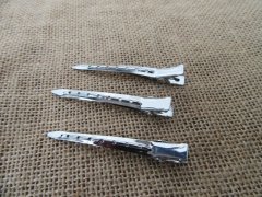 (image for) 24Sheets X 3Pcs Hair Clips Base Jewelry Finding 70mm Long