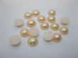 (image for) 1000Pcs 10mm Peach Semi-Circle Simulated Pearl Bead Flatback