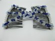 1X Stretch Beaded Double Magic Clip Hair Combs Mixed