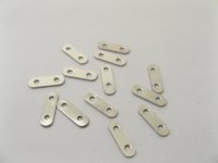 1000 Nickel Spacer Bars 2 Hole 11mm Connector Finding