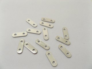 1000 Nickel Spacer Bars 2 Hole 11mm Connector Finding (image for) 1000 Nickel Spacer Bars 2 Hole 11mm Connector Finding