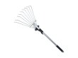 (image for) 1Pc Adjustable Grass Leaves Rake Garden Telescopic Rake Garden C