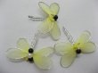 100 Yellow Fairy Dragonfly Jewellery Charms 4cm Pendants (image for) 100 Yellow Fairy Dragonfly Jewellery Charms 4cm Pendants