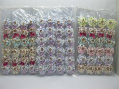 (image for) 1Sheets X 12Pairs Cap Hat Hair Clips w/Rhinstone
