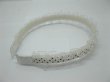 (image for) 1X New White Black Dot Head Band Hairband with Lace Trim