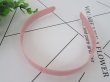 (image for) 1x New Pink Plastic Hairbands Jewelry Finding 25mm Wide