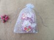 100Pcs White Star Printed Drawstring Jewelry Gift Pouches 21x15c (image for) 100Pcs White Star Printed Drawstring Jewelry Gift Pouches 21x15c
