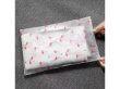 (image for) 40Pcs Pink Flamingo Frosted Resealable Zip Lock Bag Plastic Bag 