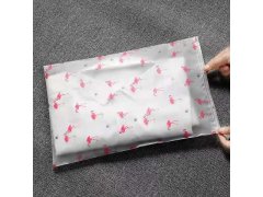 (image for) 40Pcs Pink Flamingo Frosted Resealable Zip Lock Bag Plastic Bag 