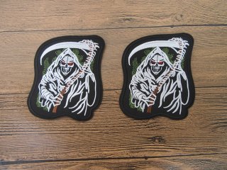 (image for) 10Pcs Scary Sew On Patch Badge Fabric Clothes Craft Sticker Tran