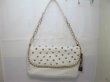1Pc New White Shoulder Sling Bag Handbag w/Rhinestone (image for) 1Pc New White Shoulder Sling Bag Handbag w/Rhinestone