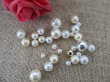 2Packets X 215.5Grams Round Simulate Pearl Loose Beads 8-18mm Mi (image for) 2Packets X 215.5Grams Round Simulate Pearl Loose Beads 8-18mm Mi
