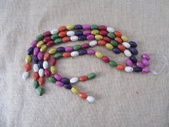(image for) 5Strands X 19Pcs Barrel Gemstone Beads Mixed 20x12mm