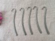 20Pcs Bronze Color Plain Carved Hook Metal Bookmarks