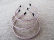 (image for) 1Pc Pale Pink Hair Band Headband NO Teeth 10mm Wide