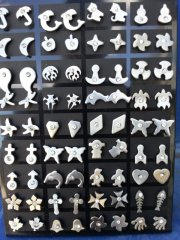 36 Pairs Assorted Stainlesss Steel with crystal Earrings Studs