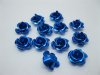 475Pcs Dark Blue Flower Beads Findings 15mm