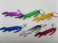 4x12 Aluminium alloy Crocodile Bottle Opener key rings