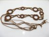 10 Lady's Tribal Wooden Beaded Waist Belt