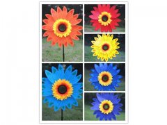 5Pcs Colorful Exciting Sunflower Windmill Great Toy Garden Decor