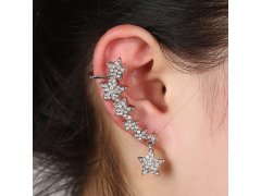 6Prs Crystal Ear Cuff Warp Ear Clip Fashion Earrings Black Card 6Prs Crystal Ear Cuff Warp Ear Clip Fashion Earrings Black Card