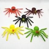 10Pcs Realistic Safari Garden Joke Soft Spider Props Toy 10x14cm