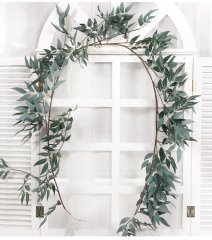 1Pc Eucalyptus Willow Garland Plant Hanging Wedding Arch Etc