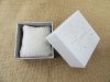 6Pcs HQ White Watch Bracelet Bangle Display Boxes Gift Case Hemp