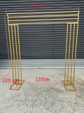 1X Golden Heavy Duty Large Square Wedding Arch Backdrop