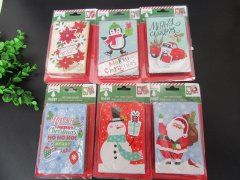 48Pcs Christmas Gift Card Holder 13x8.5x2cm Assorted