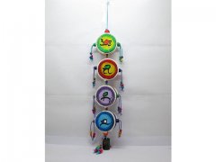 1X Dongba 4-Flat Drum Wind Chime Ornament