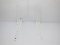 24 White Metal Shelf Bracket 200x150mm Corner Brackets