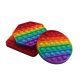 6Pc Funny Rainbow Push Pop Bubble Fidget Toy Pop It Game