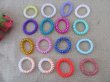 1Pc Telephone Wire Cord Scrunchies Rope Hair Elastic 5-6cm Dia