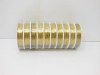 10 Rolls X 10Meters Copper Line Tiger Tail Wire 0.3mm Golden