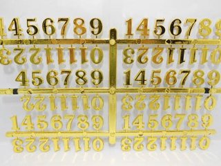 50Set X 15Pcs Golden Arabic Clock Repair Numbers 20mm