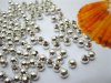 5000 Sliver Plated Round Ball Beads 4mm Spacer Finding