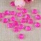 500g (2600Pcs) Rondelle Faceted Arylic Loose Bead 8mm Pink