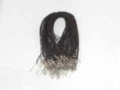 100 Coffee Waxen Strings With Connector For Necklace