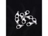 500 12mm Silver Plated Lobster Claw Clasp Jewelry Finding 500 12mm Silver Plated Lobster Claw Clasp Jewelry Finding