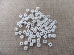 260Grams Wooden Cube Alphabet Letter Beads 10x10mm 260Grams Wooden Cube Alphabet Letter Beads 10x10mm