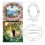 1X Heavy Duty Double Circular Wedding Garden Arch 200cm