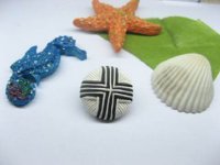 4x5pcs New Black Cross Chinese Handcrafted Buttons